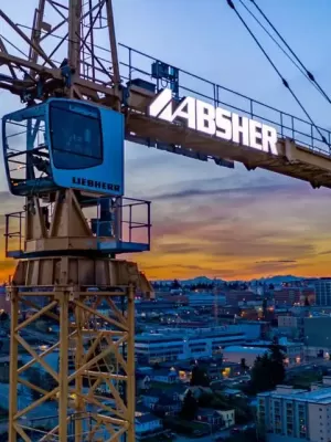 Absher construction crane